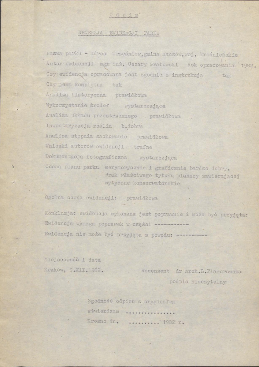 Ewidencja parkowa, skan nr 5