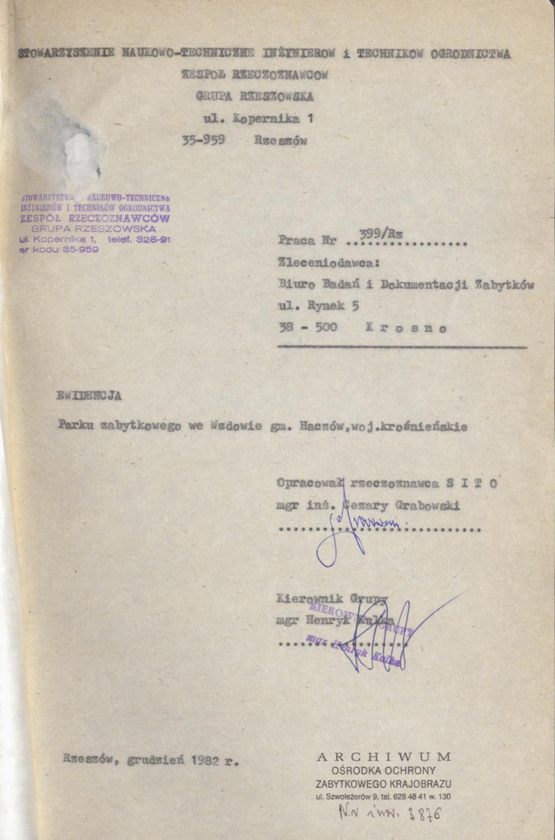 Ewidencja parkowa, skan nr 4
