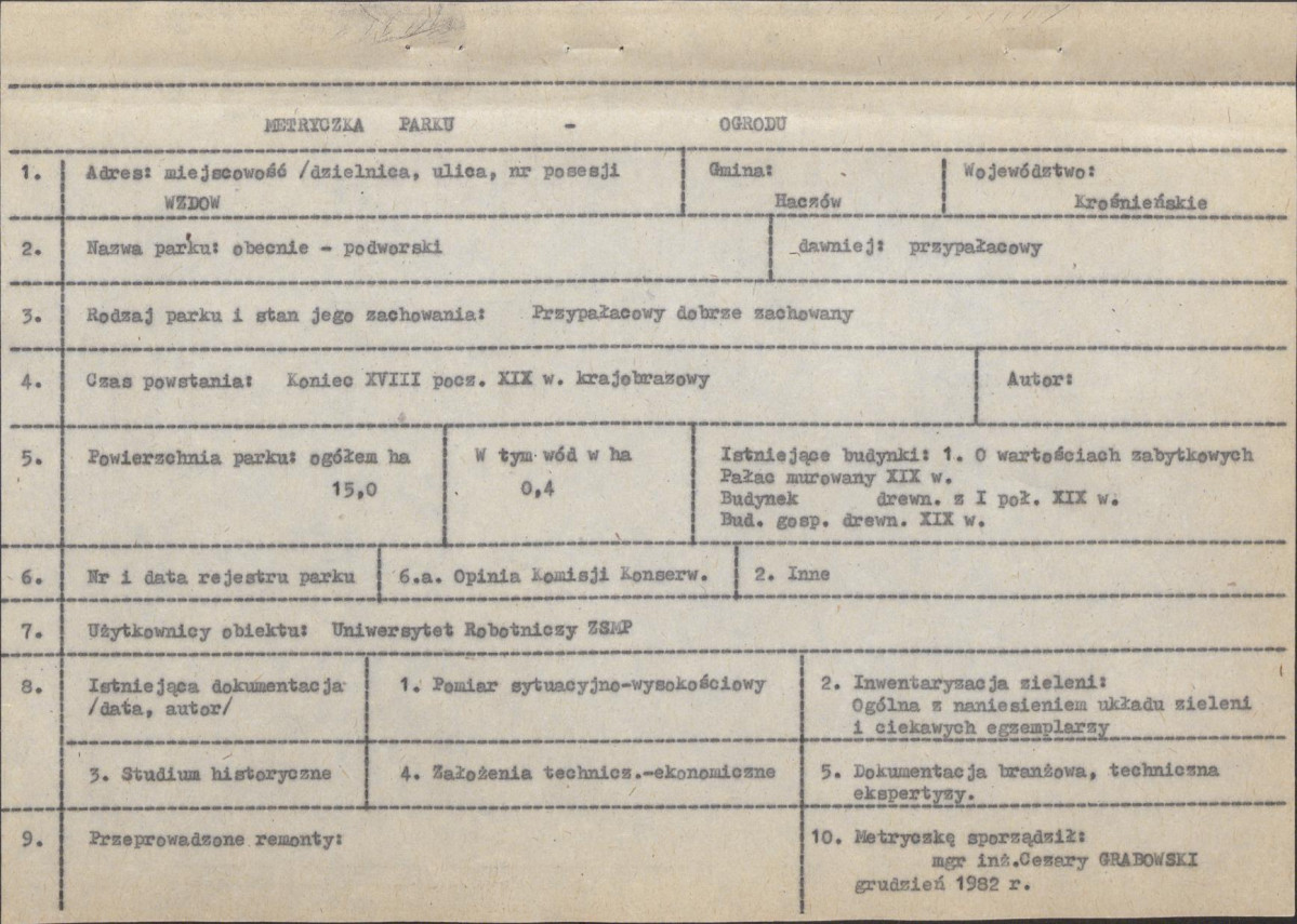 Ewidencja parkowa, skan nr 7