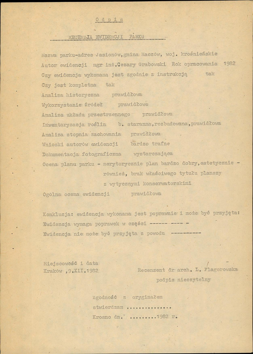 Ewidencja parkowa, skan nr 5