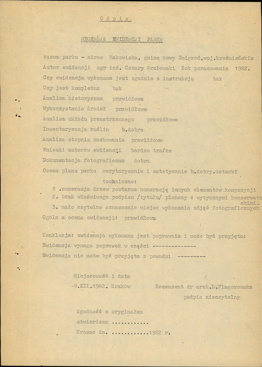 EP - Ewidencja parkowa, skan nr 6