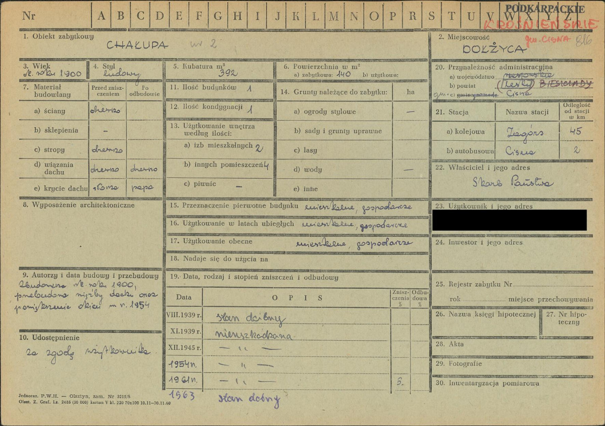 KZ - Karta zielona, skan nr 1