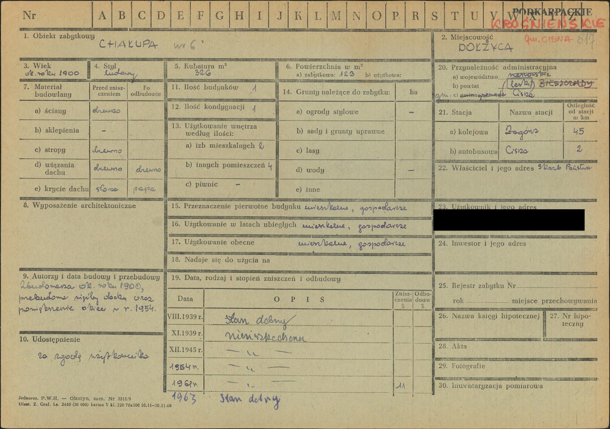 KZ - Karta zielona, skan nr 1