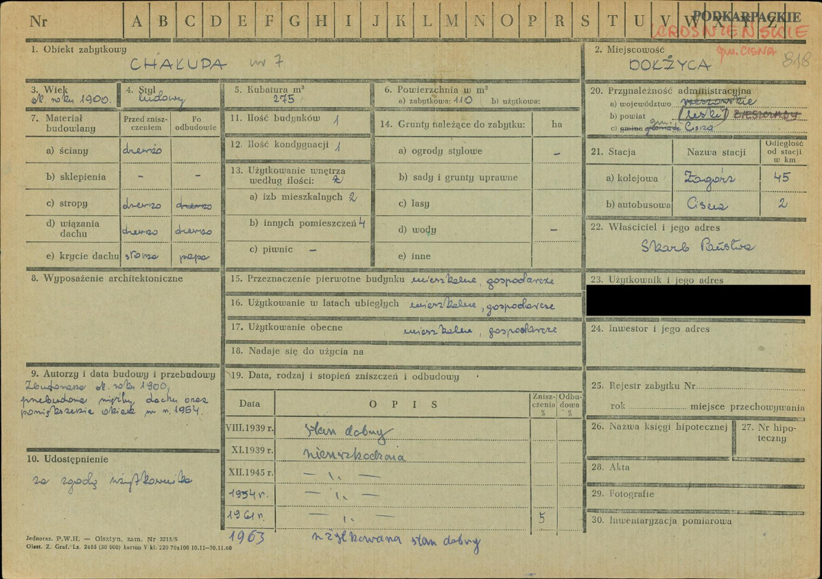 KZ - Karta zielona, skan nr 1