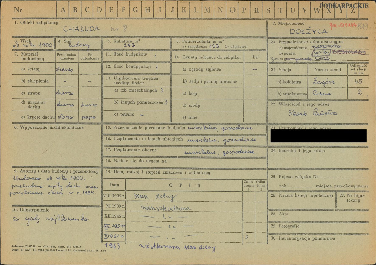 KZ - Karta zielona, skan nr 1