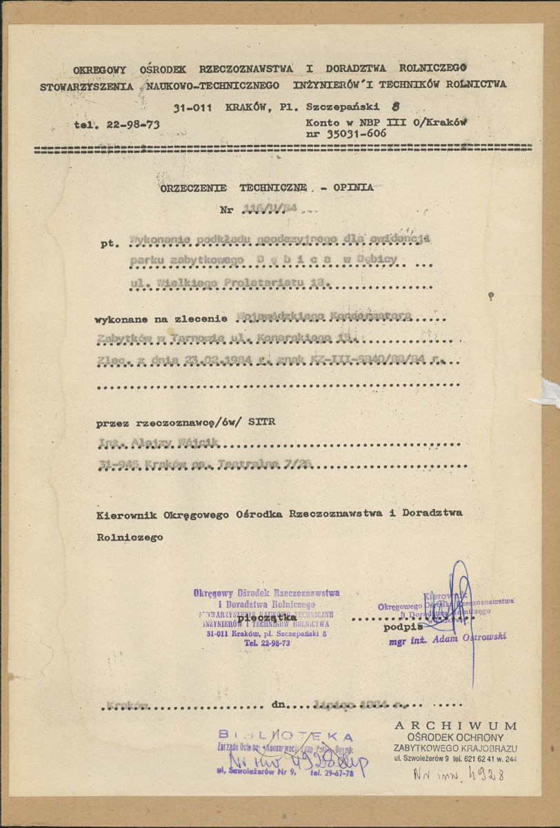 Ewidencja parkowa, skan nr 40