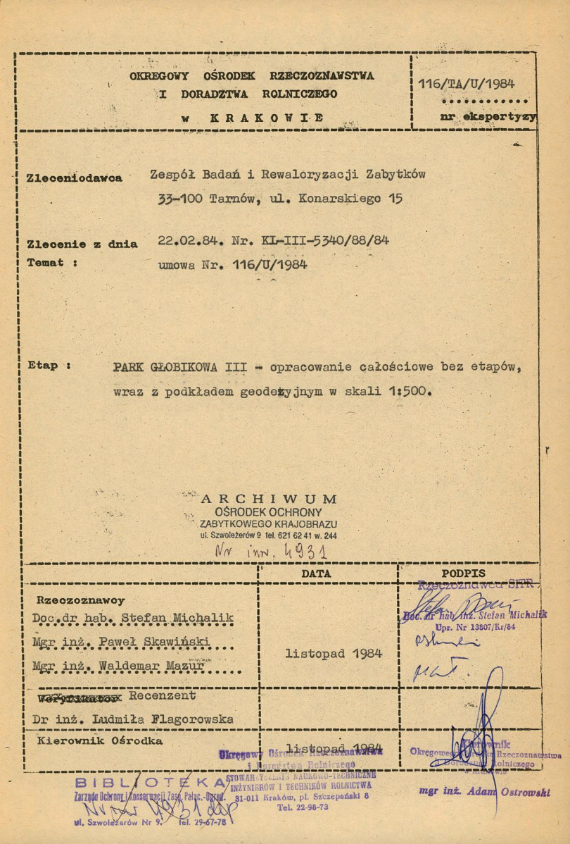 EP - Ewidencja parkowa, skan nr 5