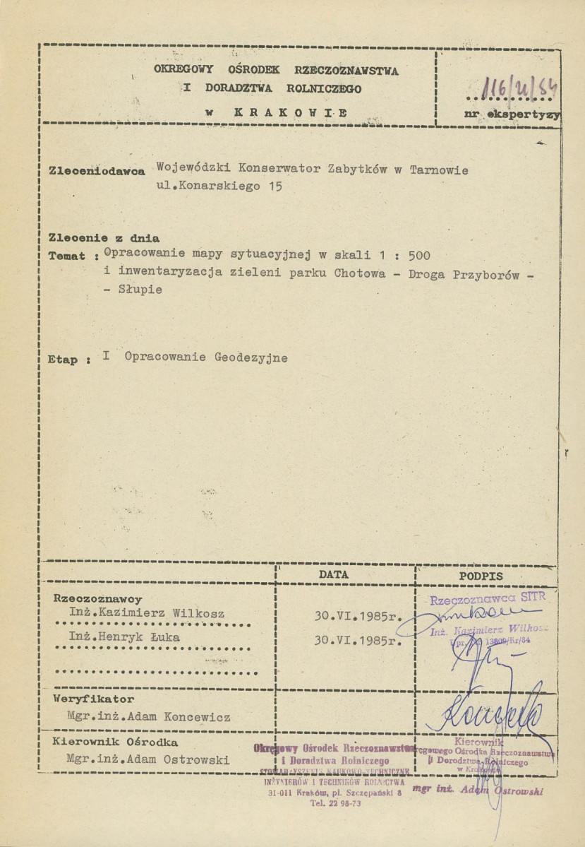 Ewidencja parkowa, skan nr 32