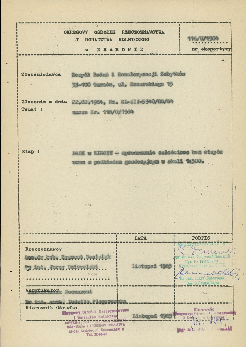 Ewidencja parkowa, skan nr 7
