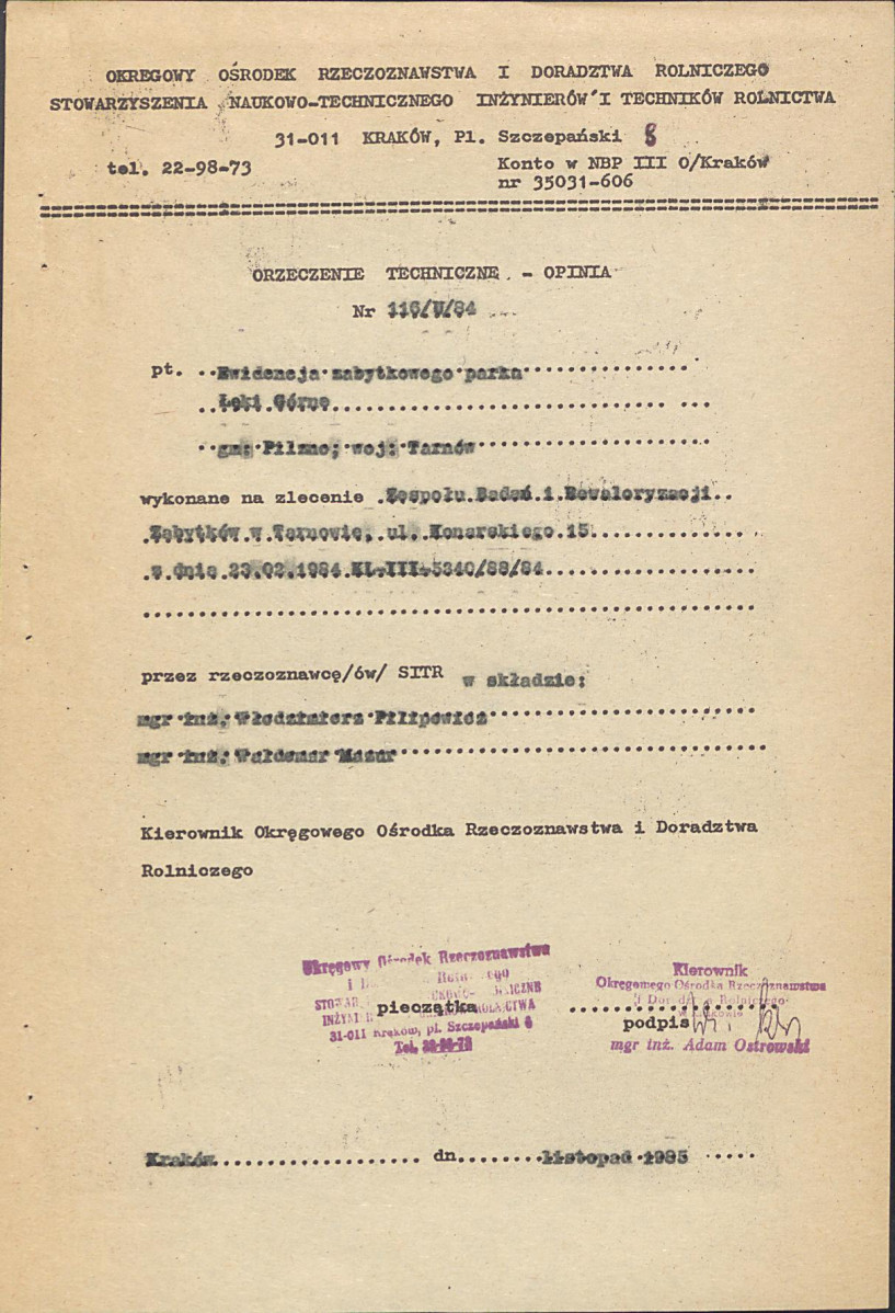 EP - Ewidencja parkowa, skan nr 6
