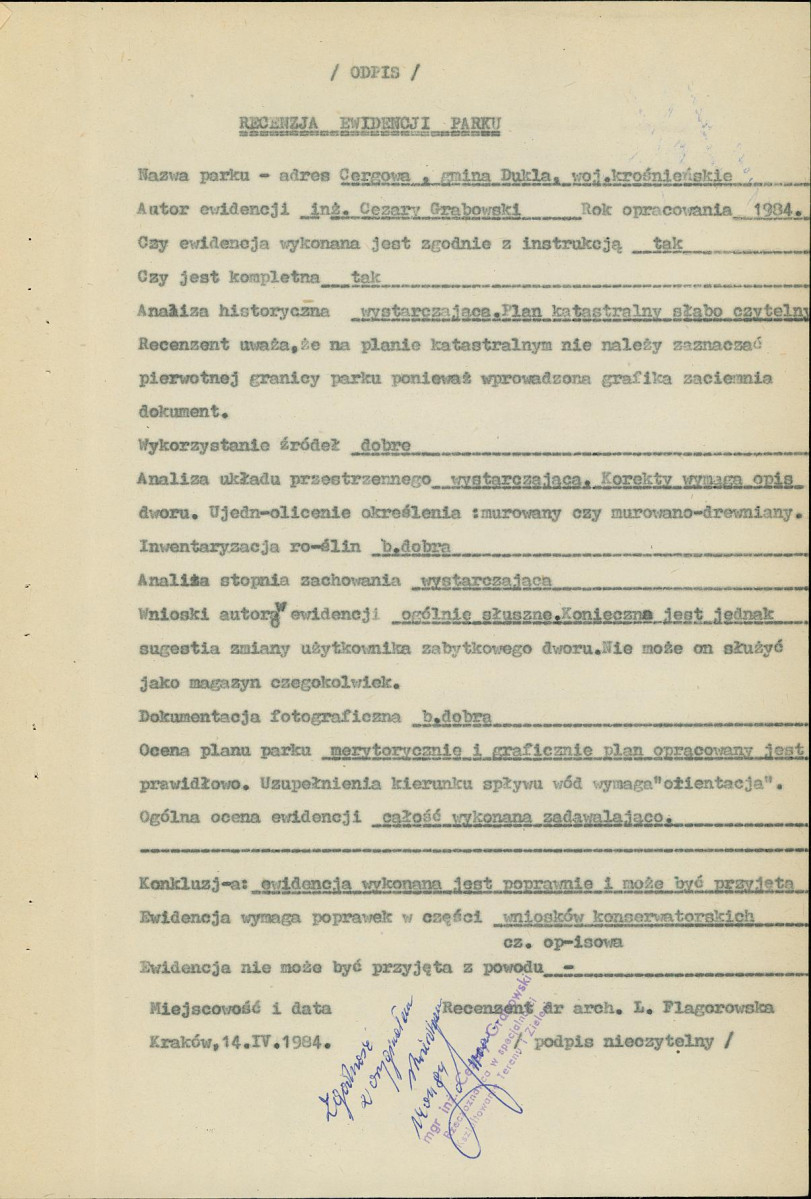 Ewidencja parkowa, skan nr 5