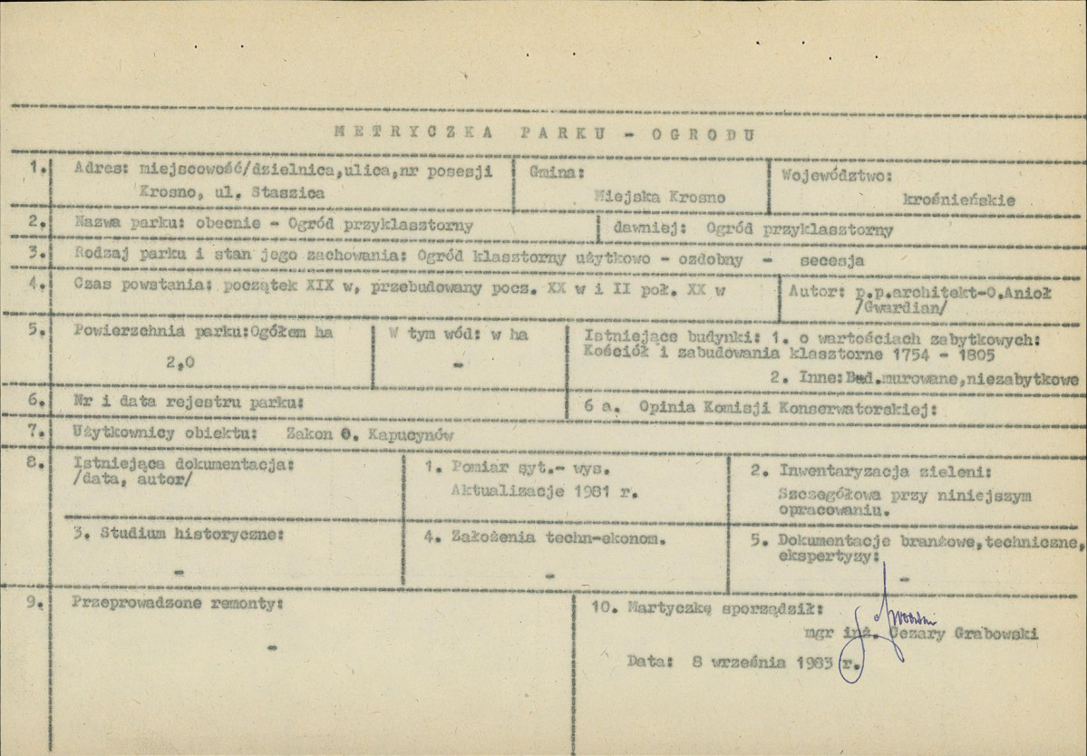 Ewidencja parkowa, skan nr 7