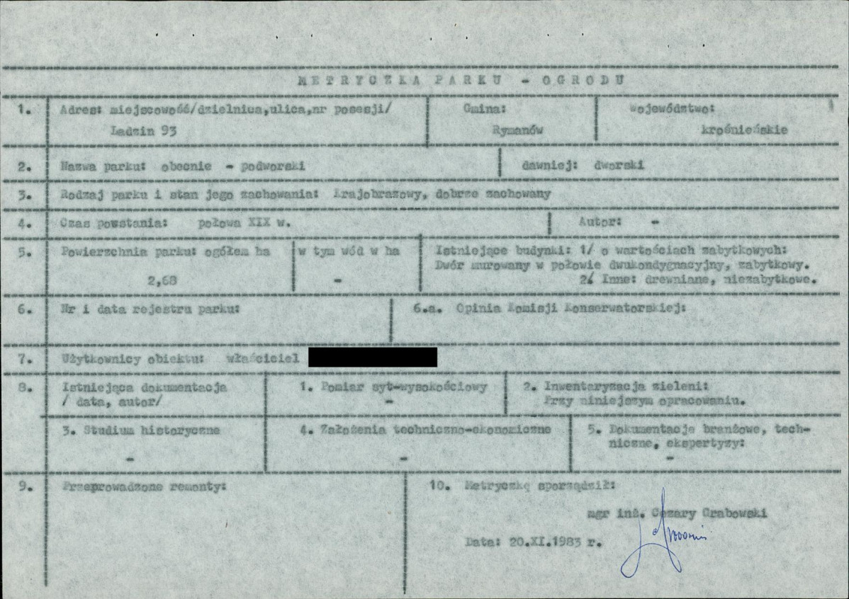 EP - Ewidencja parkowa, skan nr 7
