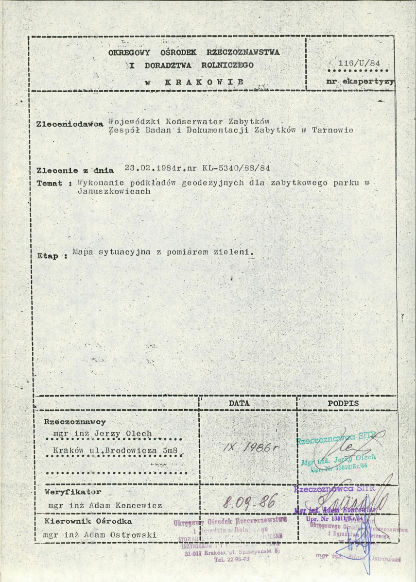 Ewidencja parkowa, skan nr 54