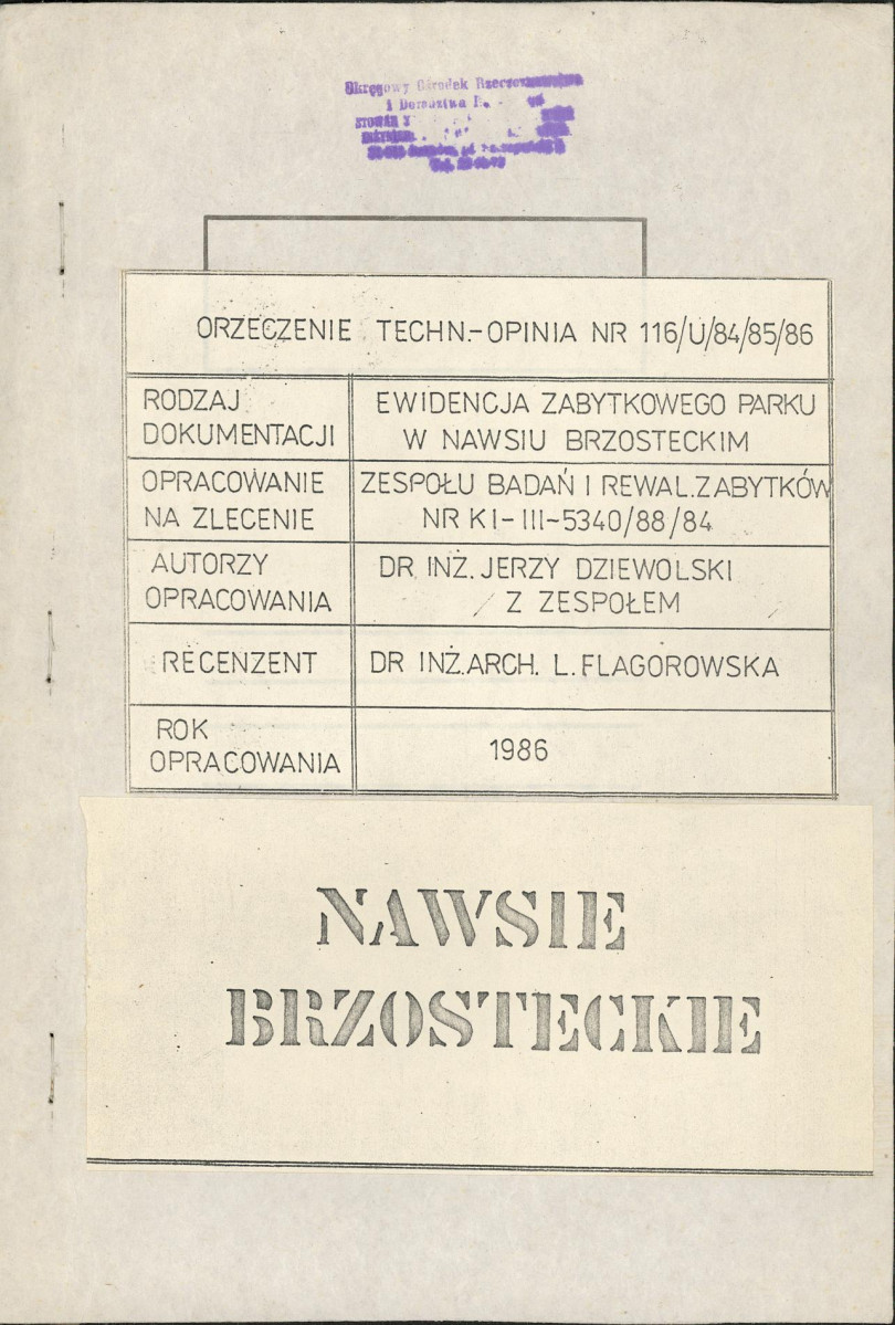 EP - Ewidencja parkowa, skan nr 3