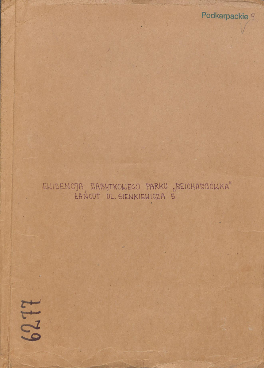 EP - Ewidencja parkowa, skan nr 1