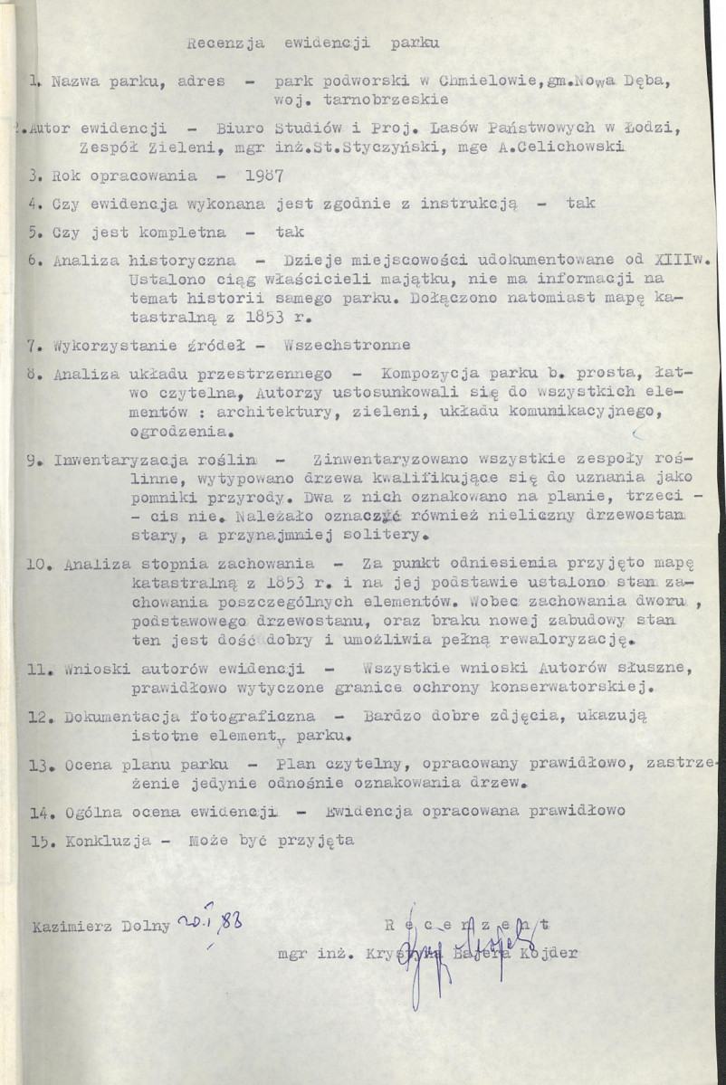 Ewidencja parkowa, skan nr 4