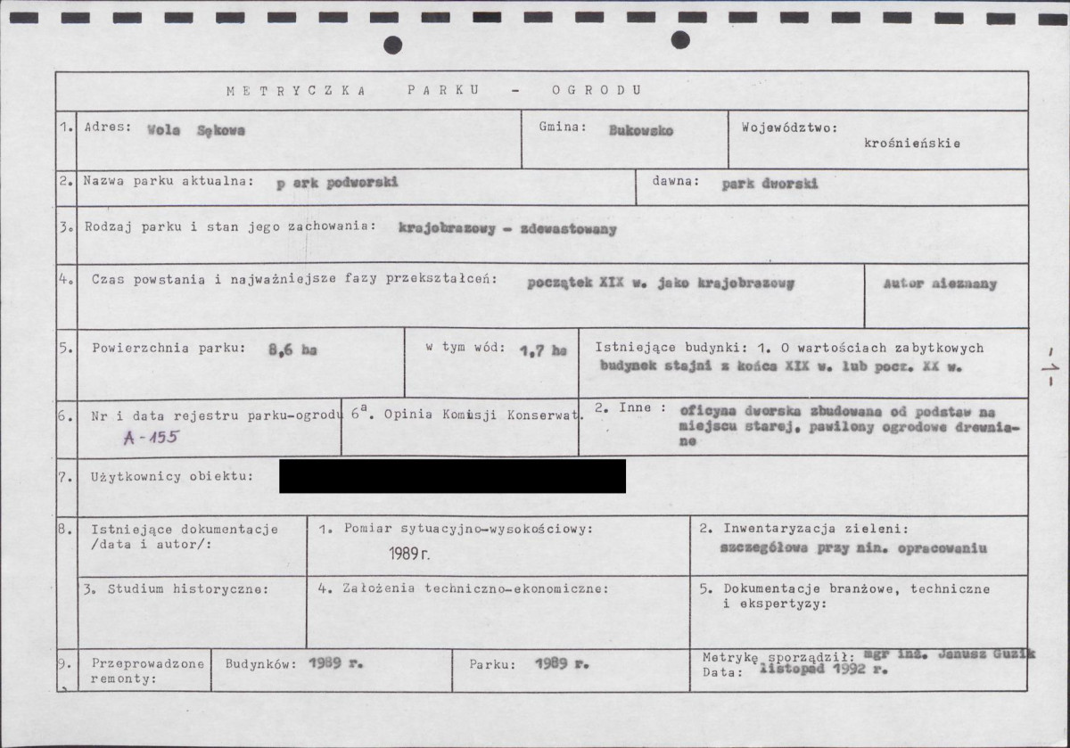 EP - Ewidencja parkowa, skan nr 7