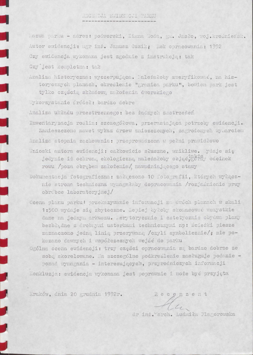 EP - Ewidencja parkowa, skan nr 6