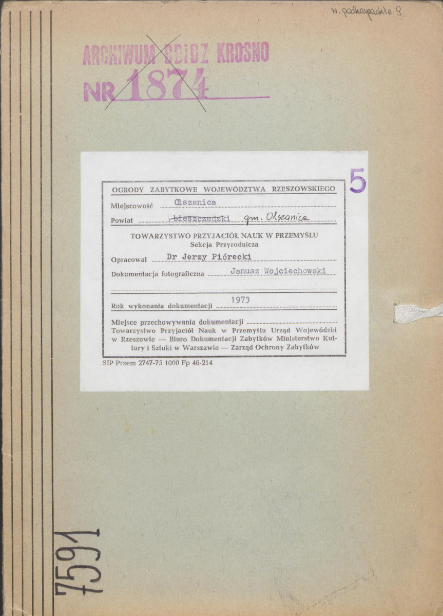 Ewidencja parkowa, skan nr 1