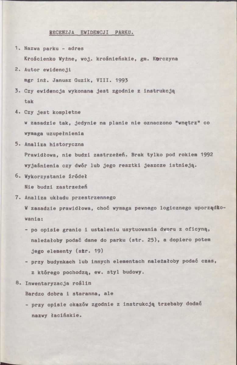 EP - Ewidencja parkowa, skan nr 5