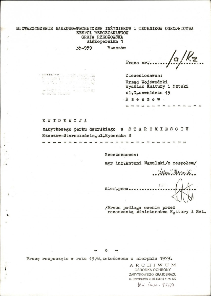 Ewidencja parkowa, skan nr 3