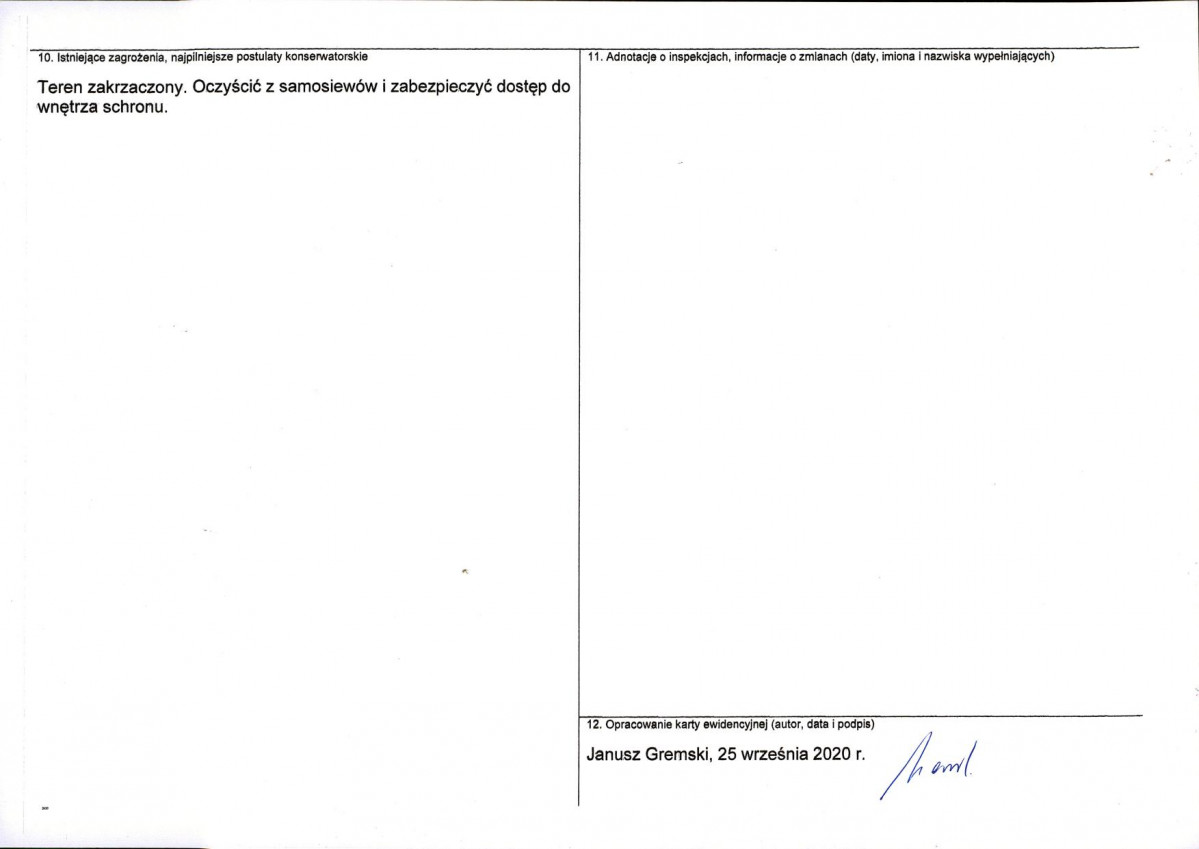 Karta obiektu niewpisanego do rejestru, skan nr 2