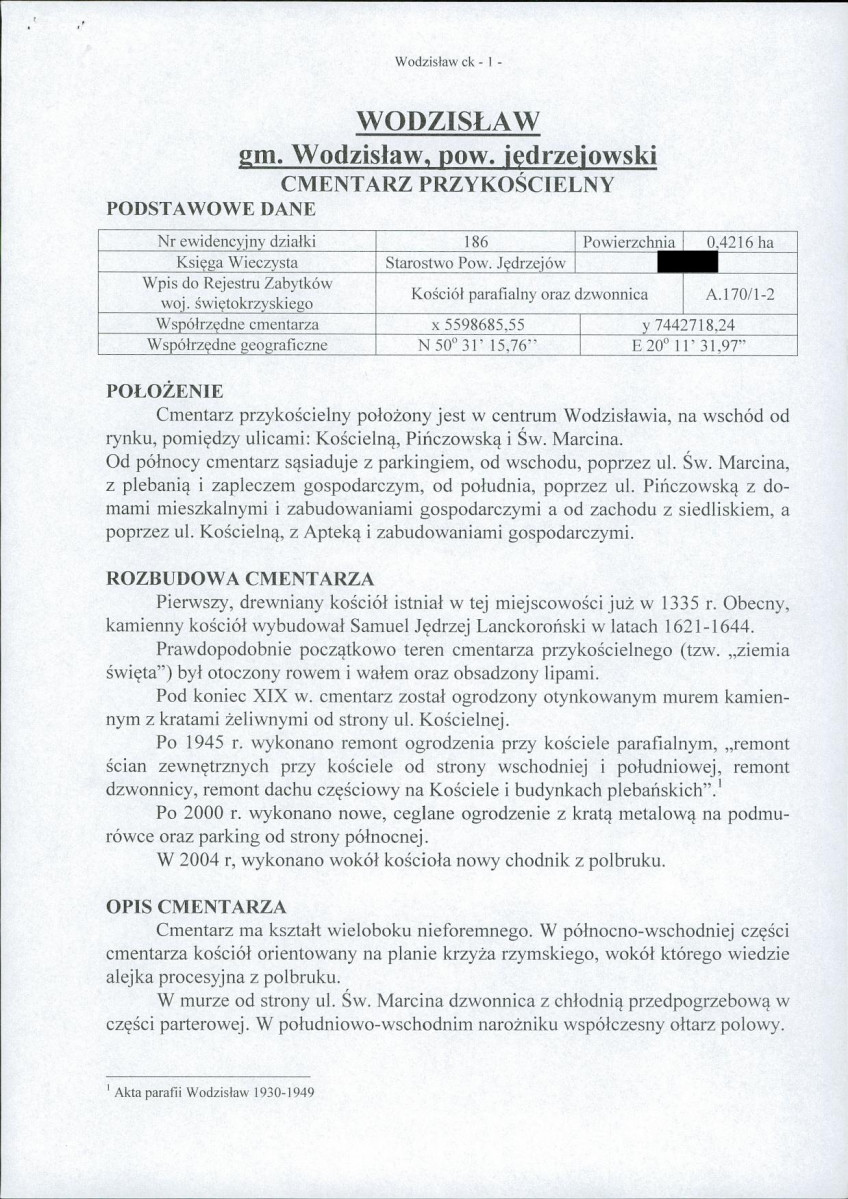 KC - Karta cmentarza, skan nr 5