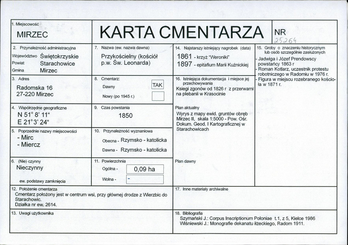 Karta cmentarza, skan nr 1