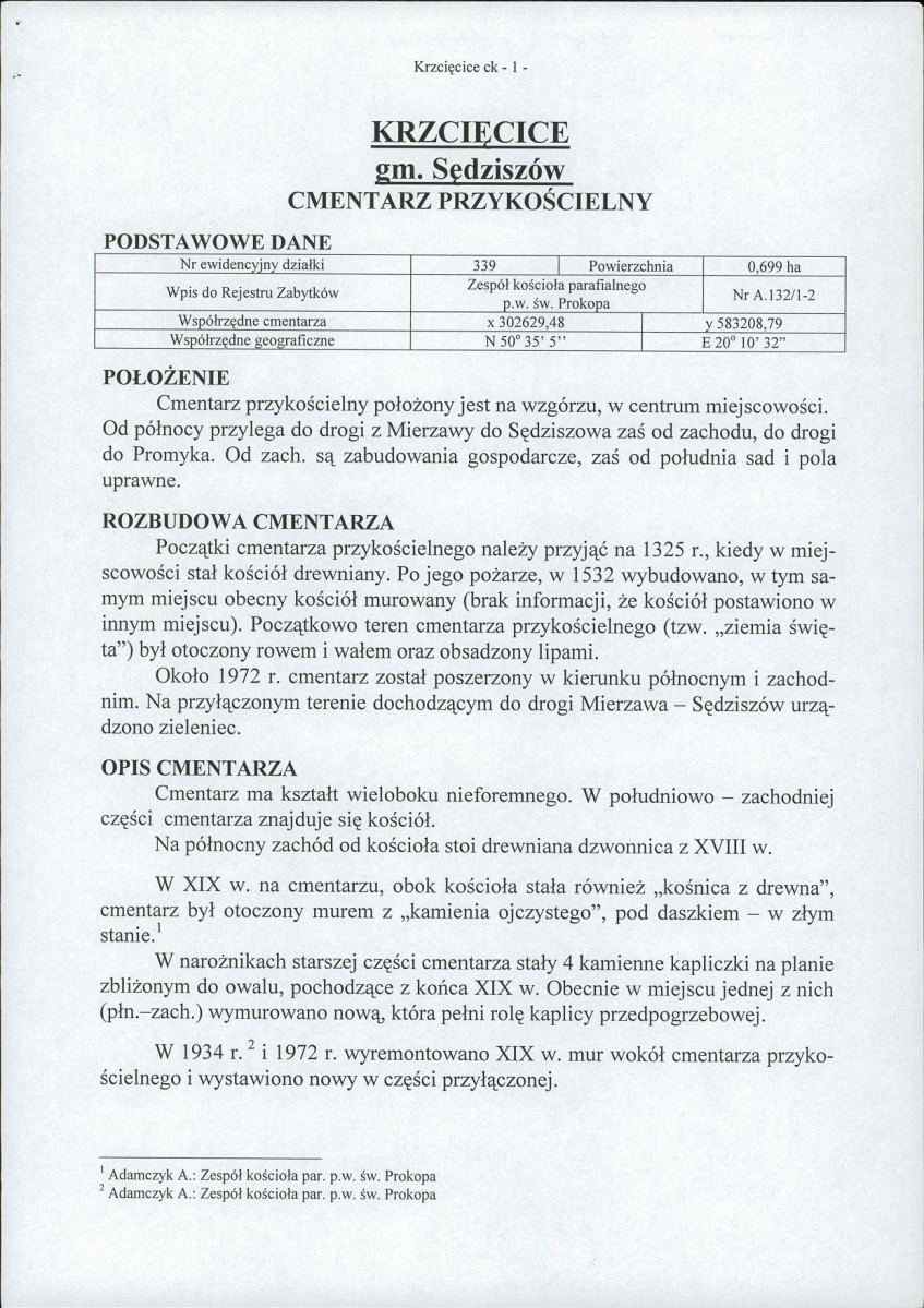 KC - Karta cmentarza, skan nr 5