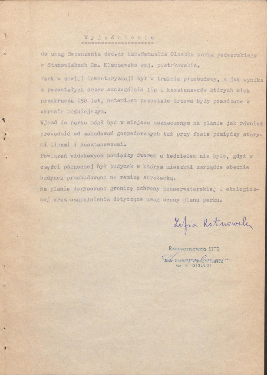 EP - Ewidencja parkowa, skan nr 6