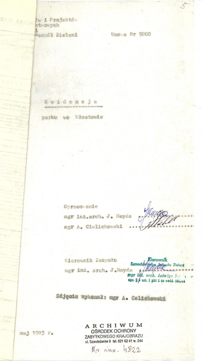 Ewidencja parkowa, skan nr 4