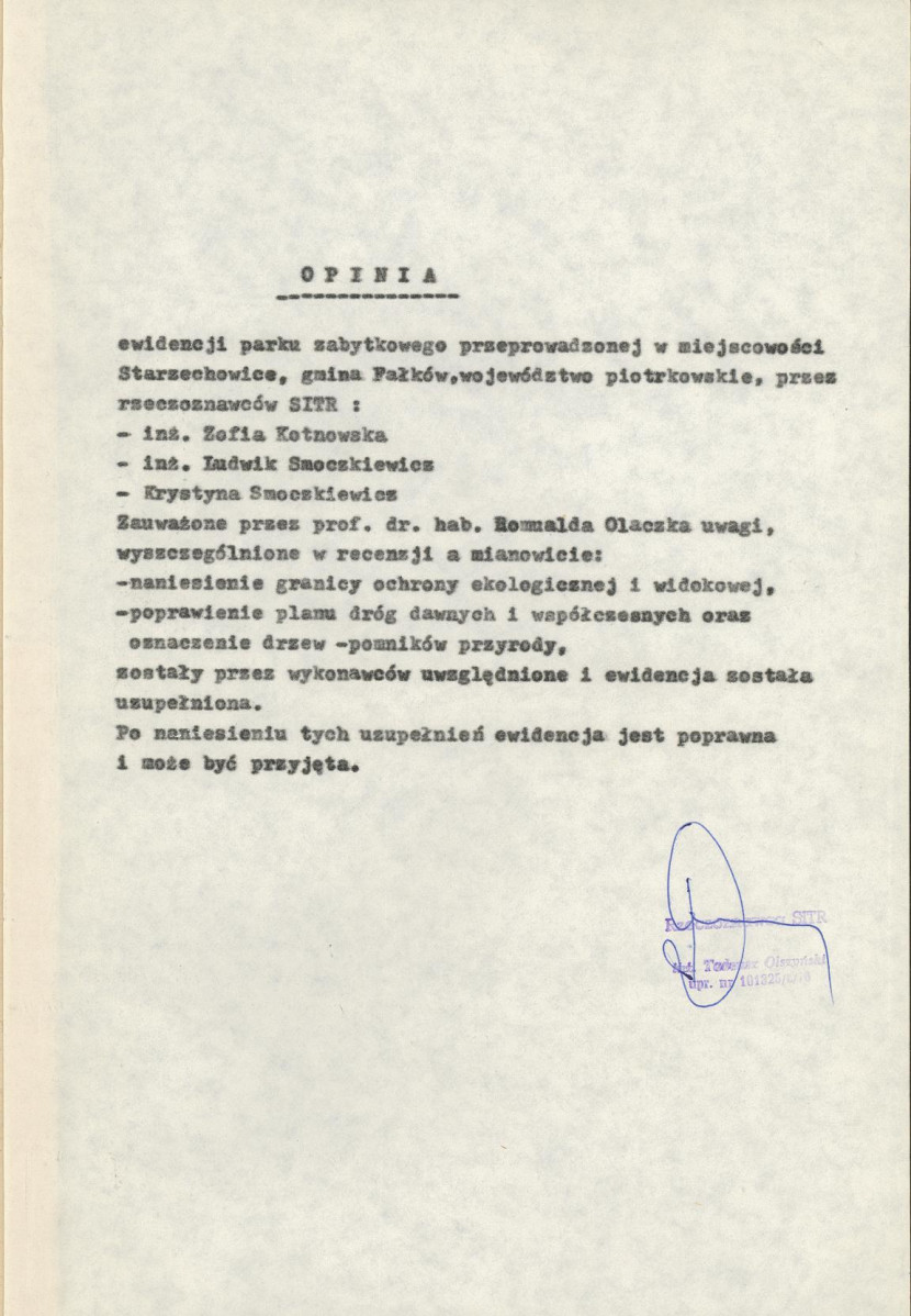 Ewidencja parkowa, skan nr 5