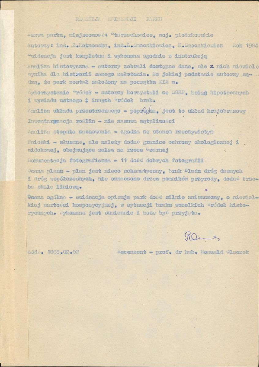 Ewidencja parkowa, skan nr 7