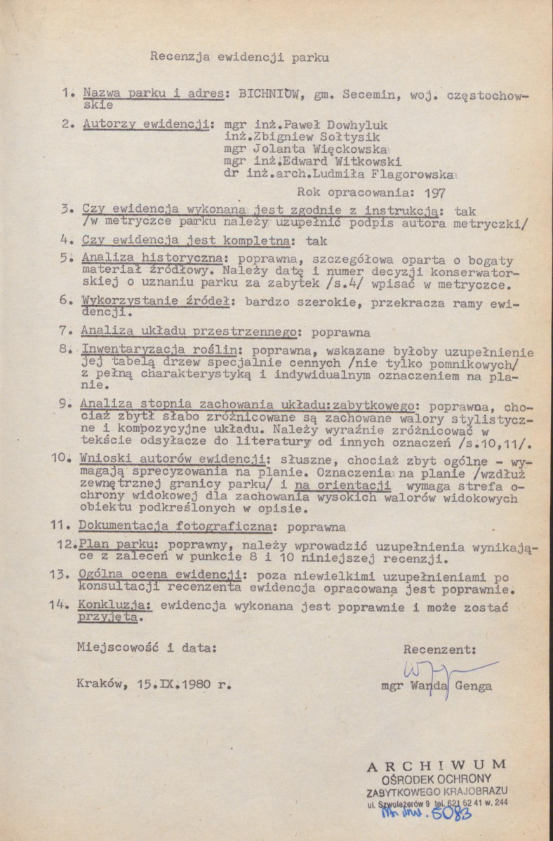 EP - Ewidencja parkowa, skan nr 5