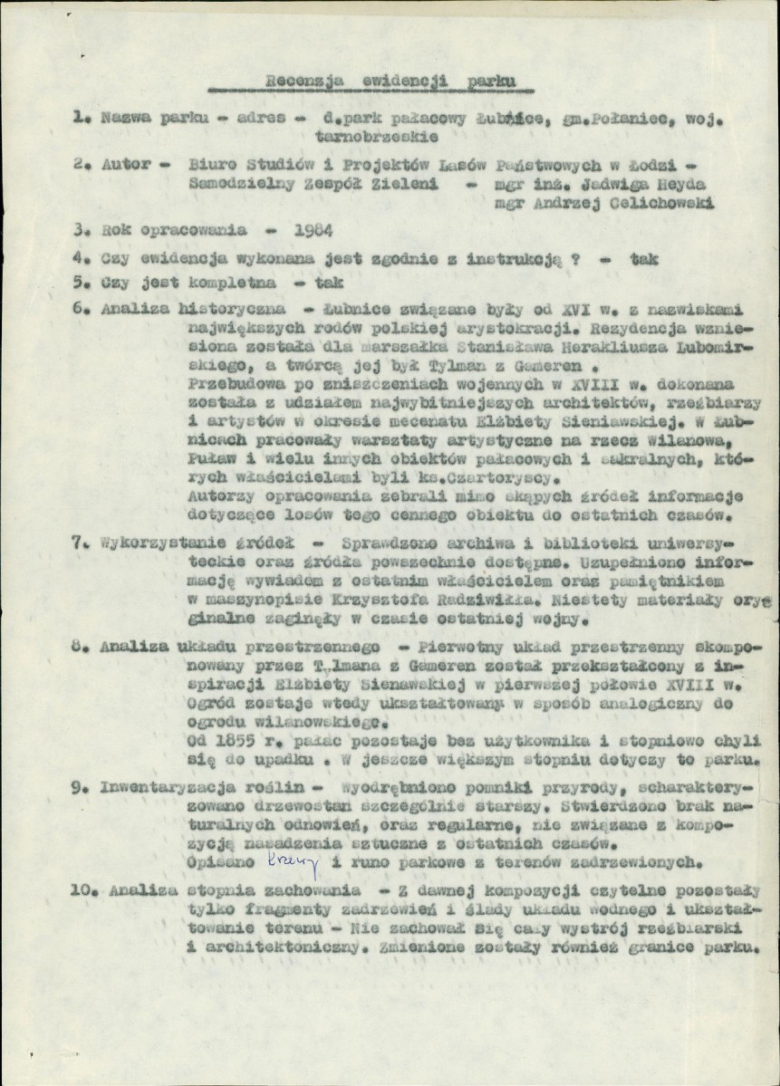 EP - Ewidencja parkowa, skan nr 43