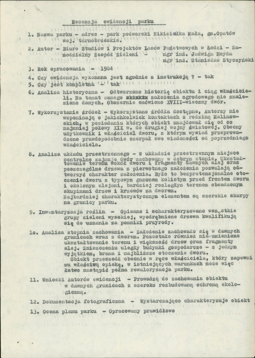 EP - Ewidencja parkowa, skan nr 37