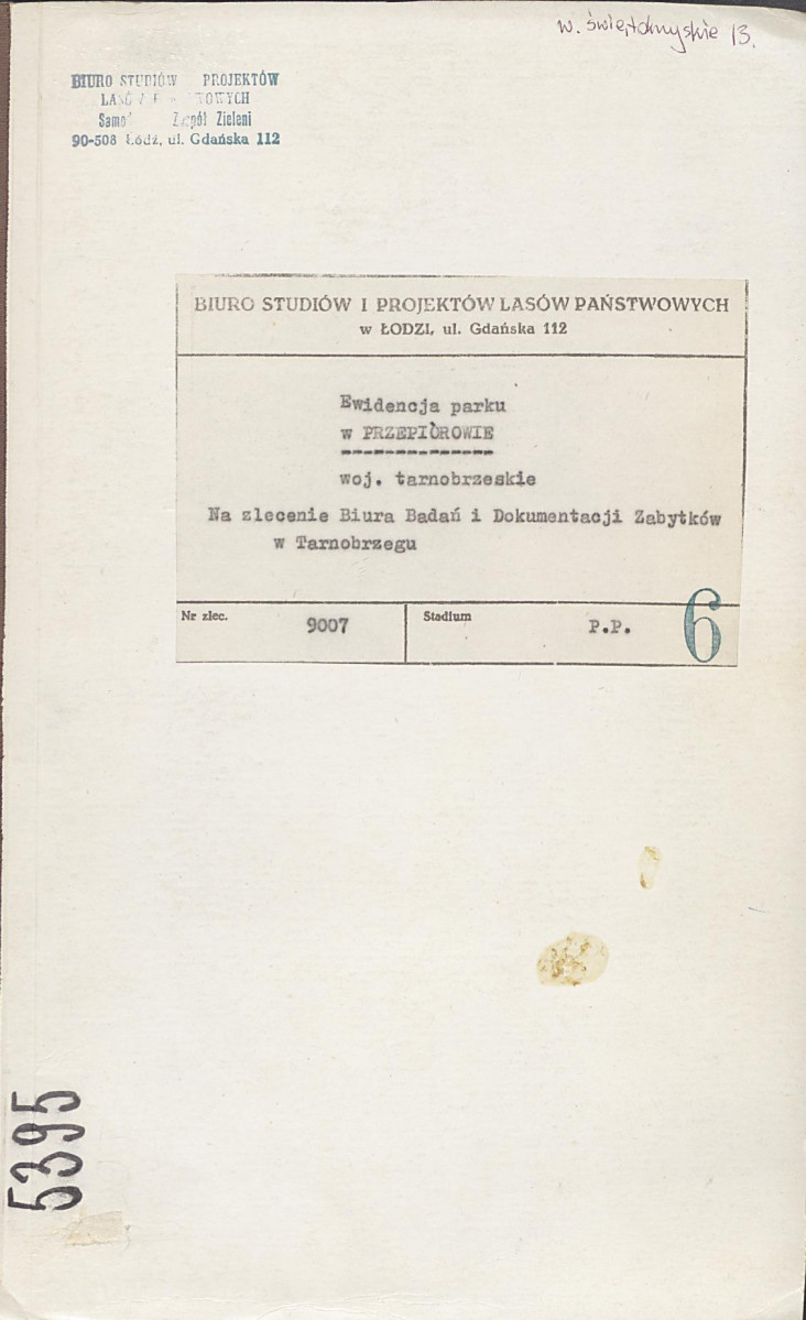 Ewidencja parkowa, skan nr 1