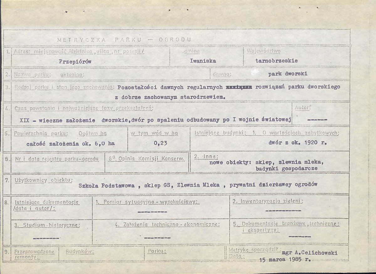 Ewidencja parkowa, skan nr 6