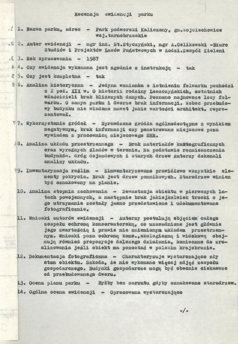 EP - Ewidencja parkowa, skan nr 6
