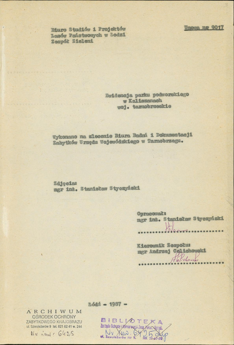 EP - Ewidencja parkowa, skan nr 8