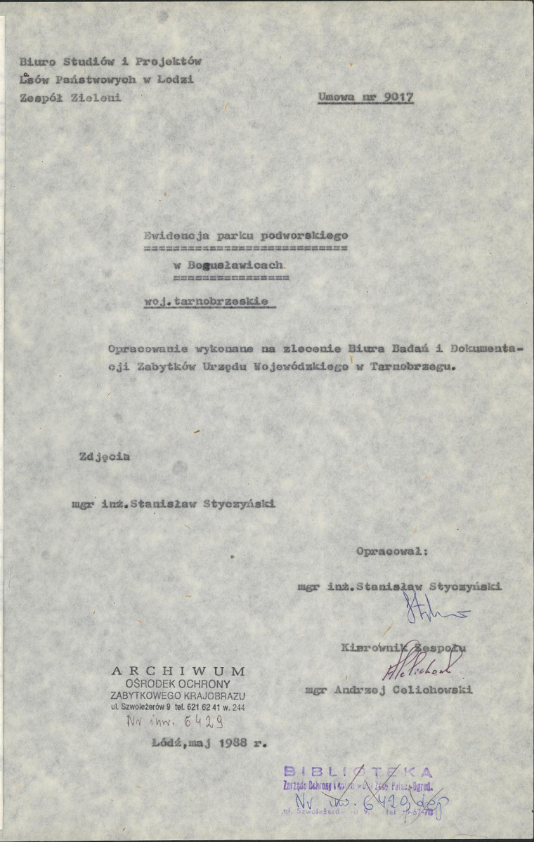 EP - Ewidencja parkowa, skan nr 4