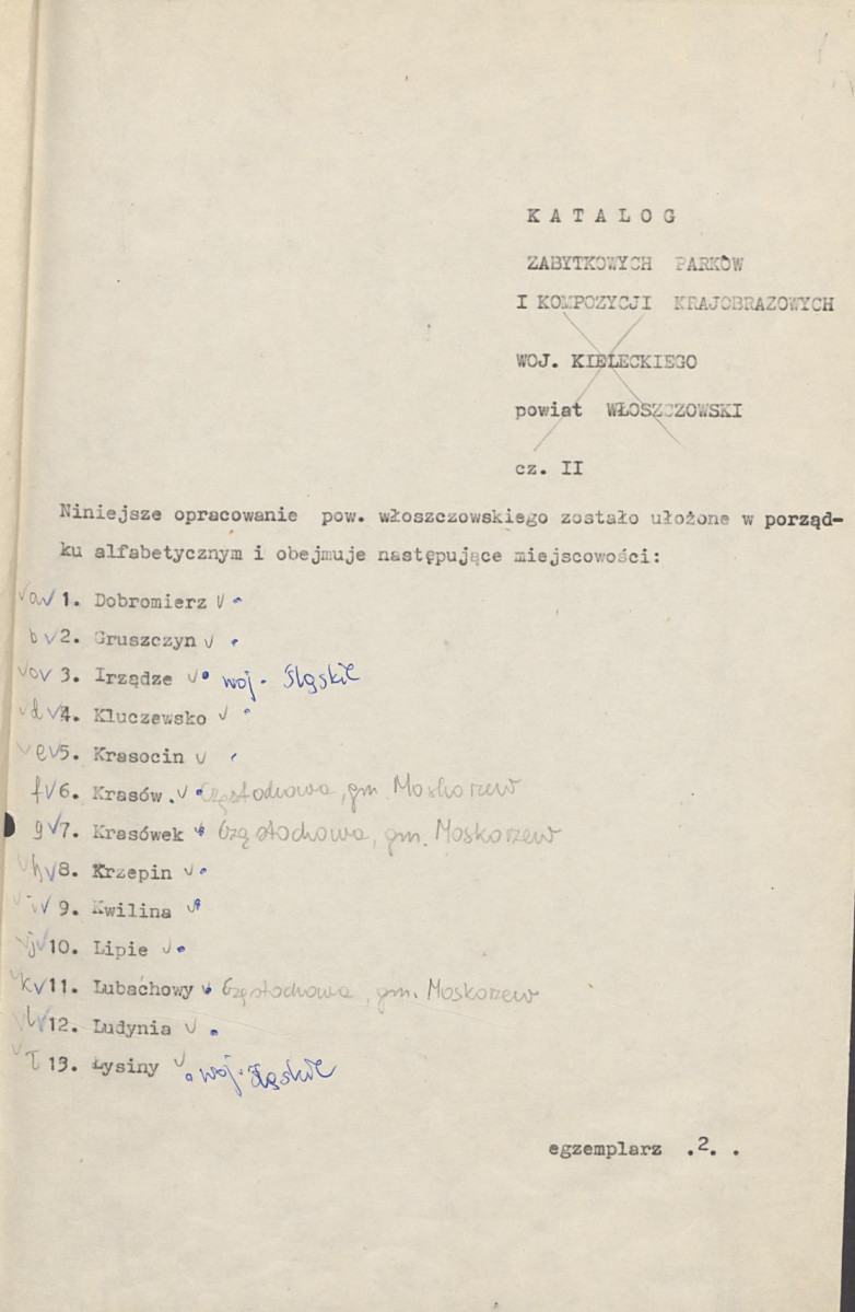 Ewidencja parkowa, skan nr 2
