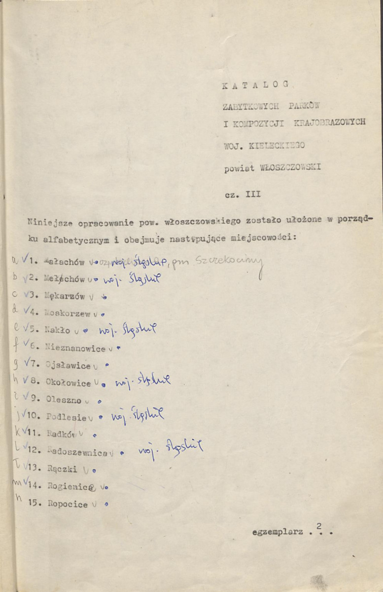 Ewidencja parkowa, skan nr 2