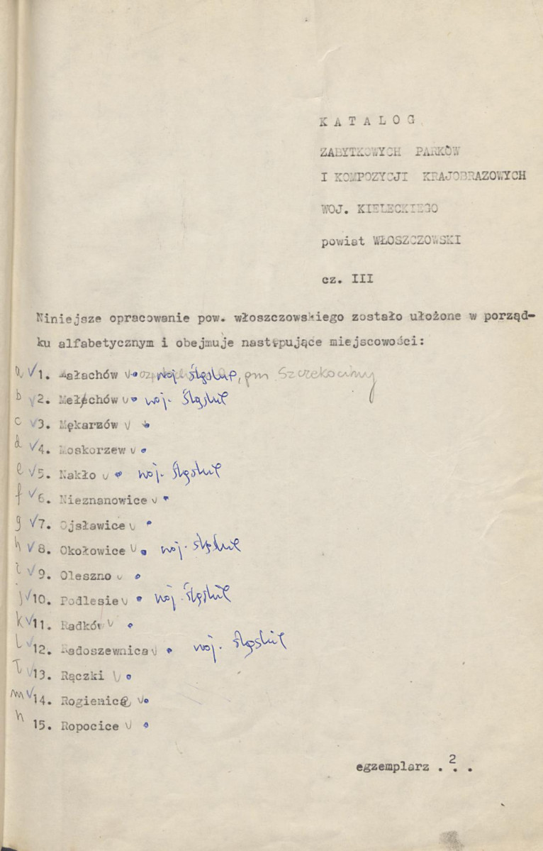 Ewidencja parkowa, skan nr 2
