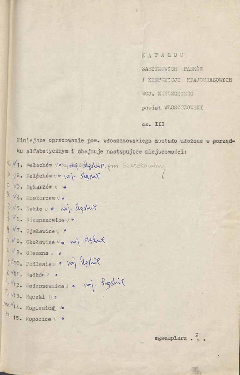 Ewidencja parkowa, skan nr 2