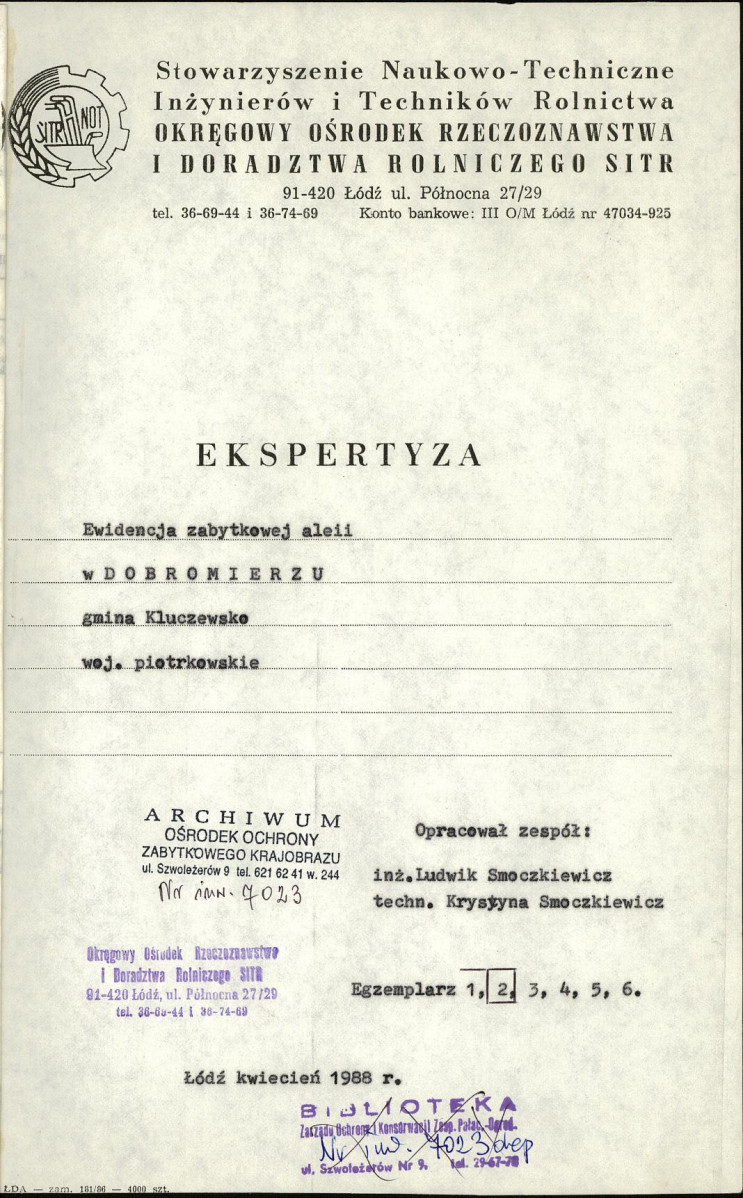 Ewidencja parkowa, skan nr 4