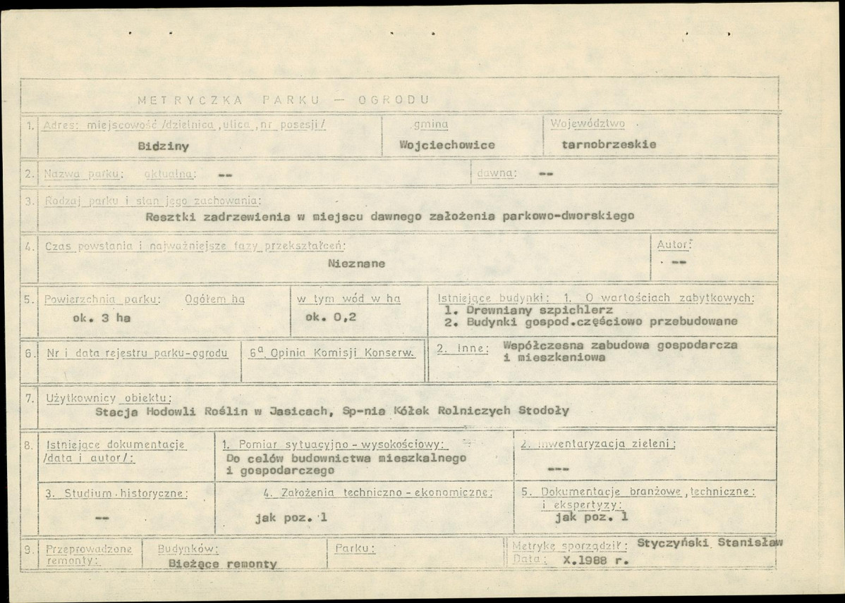 Ewidencja parkowa, skan nr 7