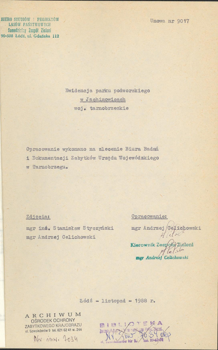 Ewidencja parkowa, skan nr 5