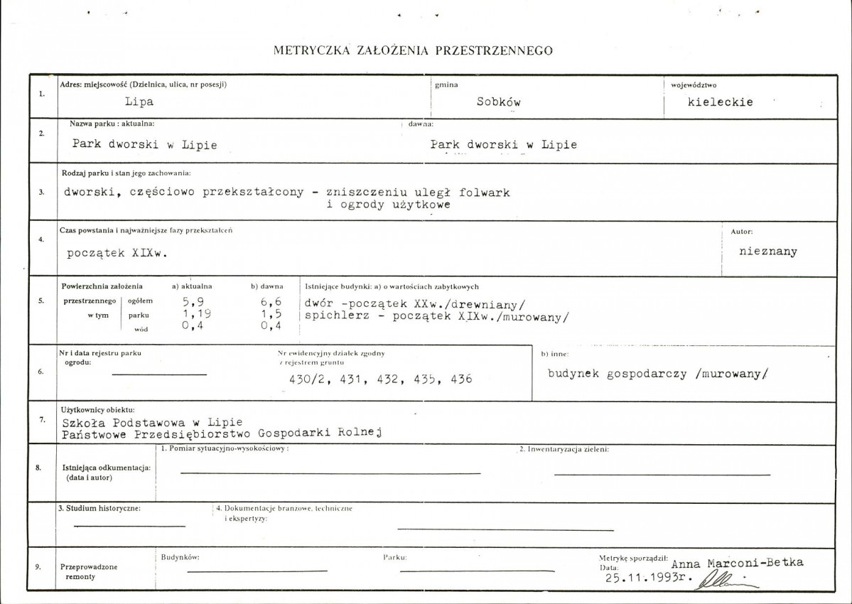 EP - Ewidencja parkowa, skan nr 7